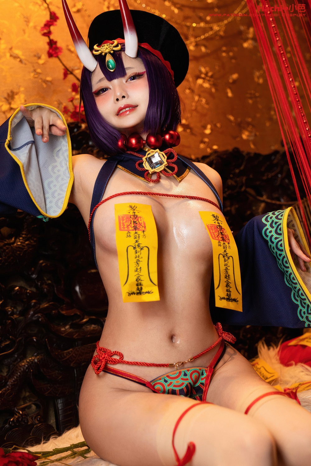 Hachi小芭-FGO-酒吞童子小僵尸[15P] COS网红博主 预览1图