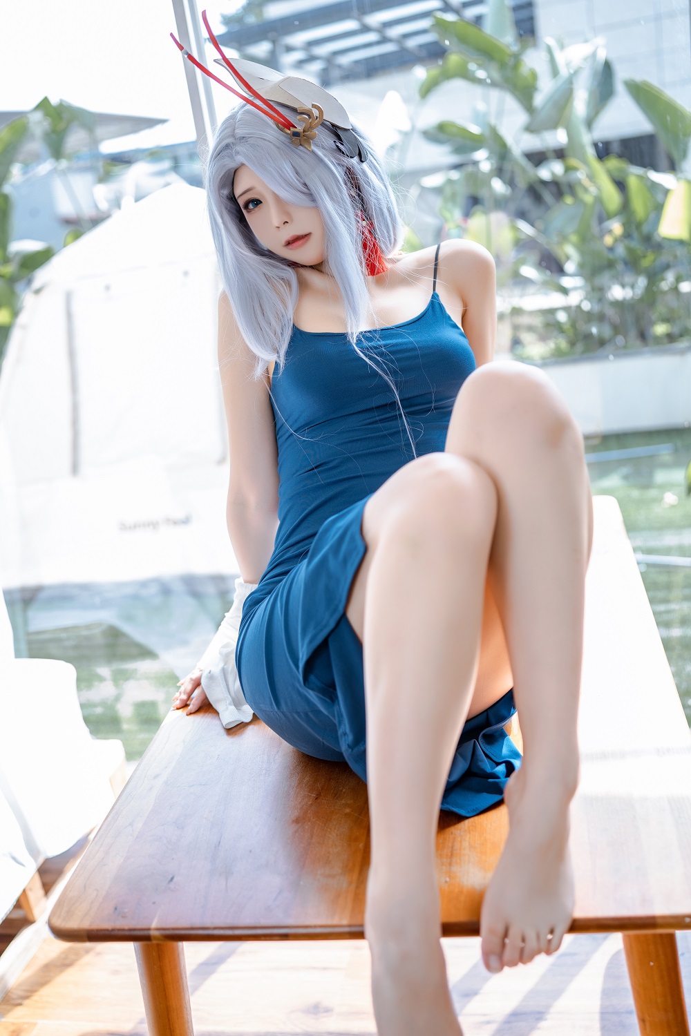 拖拉大王-原神-申鹤同人礼服[50P] COS网红博主 预览2图