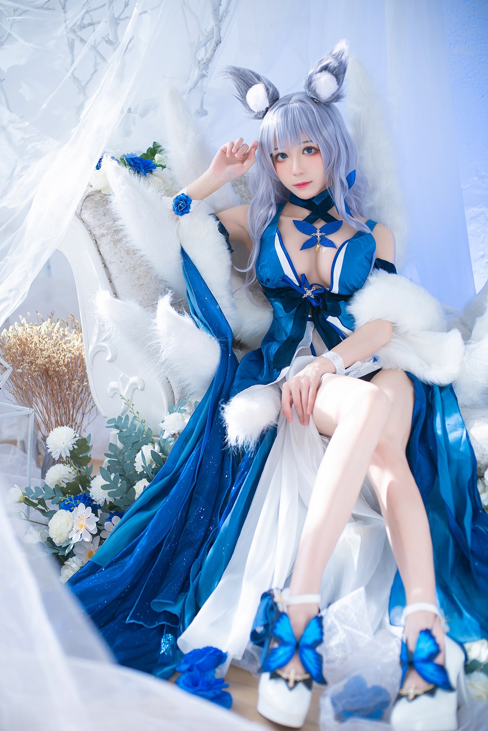Tomoyo酱-碧蓝航线-信浓礼服[22P] COS网红博主 预览1图