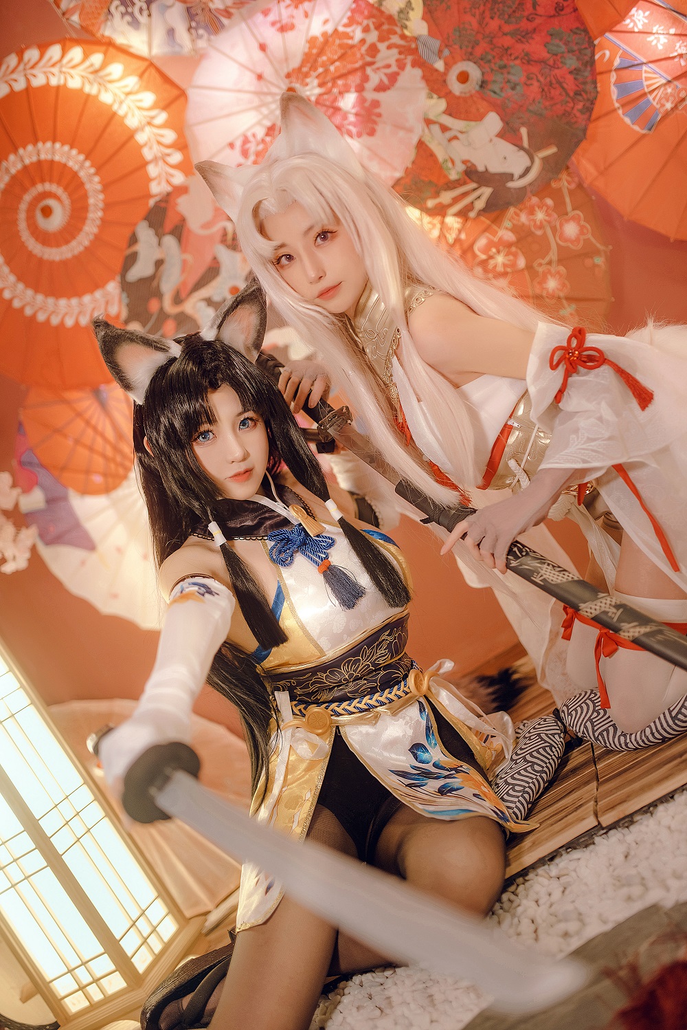miko酱ww&花京院腥鱼-永劫无间-胡桃[44P] COS网红博主 预览2图
