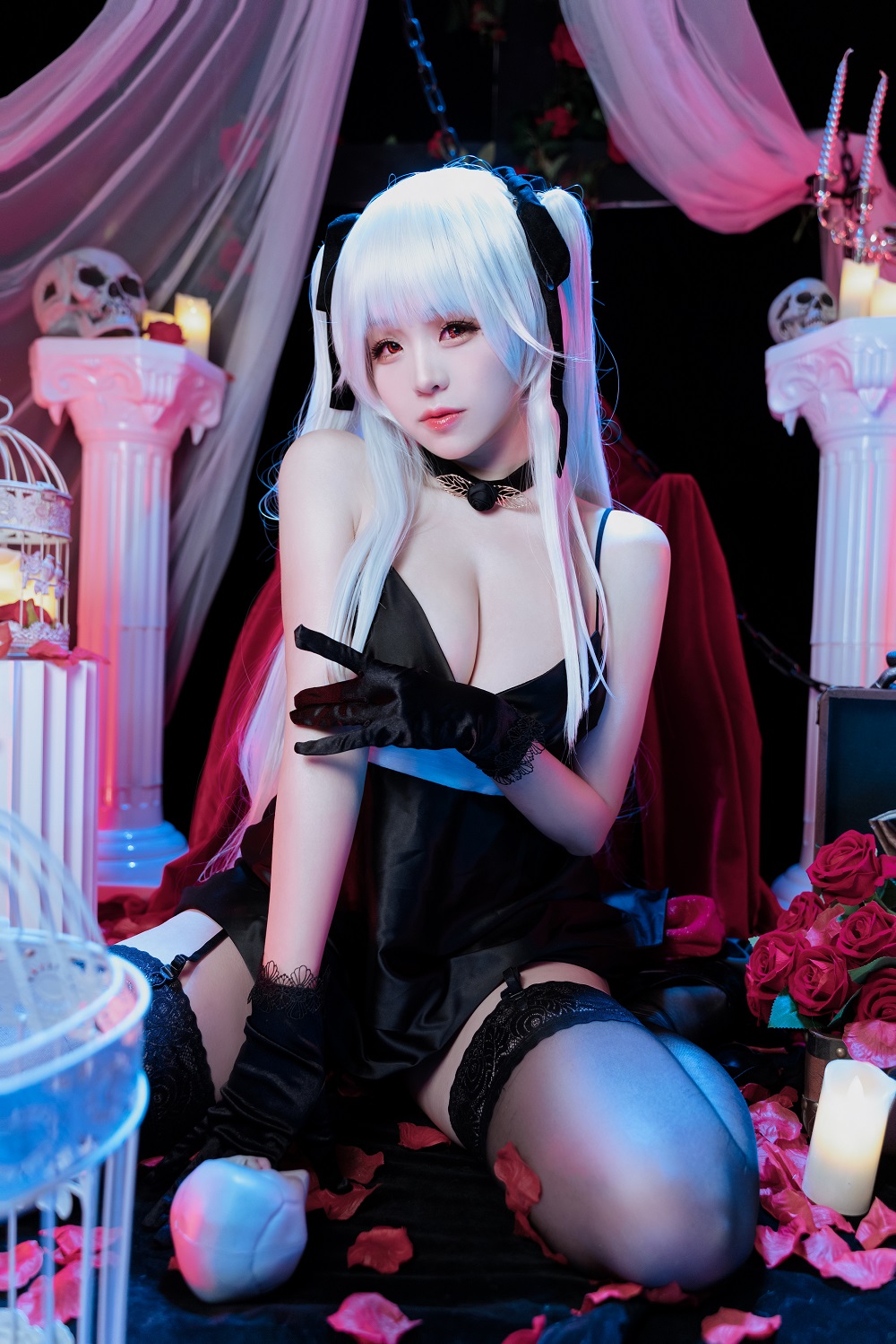 miko酱ww-美少女万华镜-篝之雾枝礼服[41P] COS网红博主 预览2图