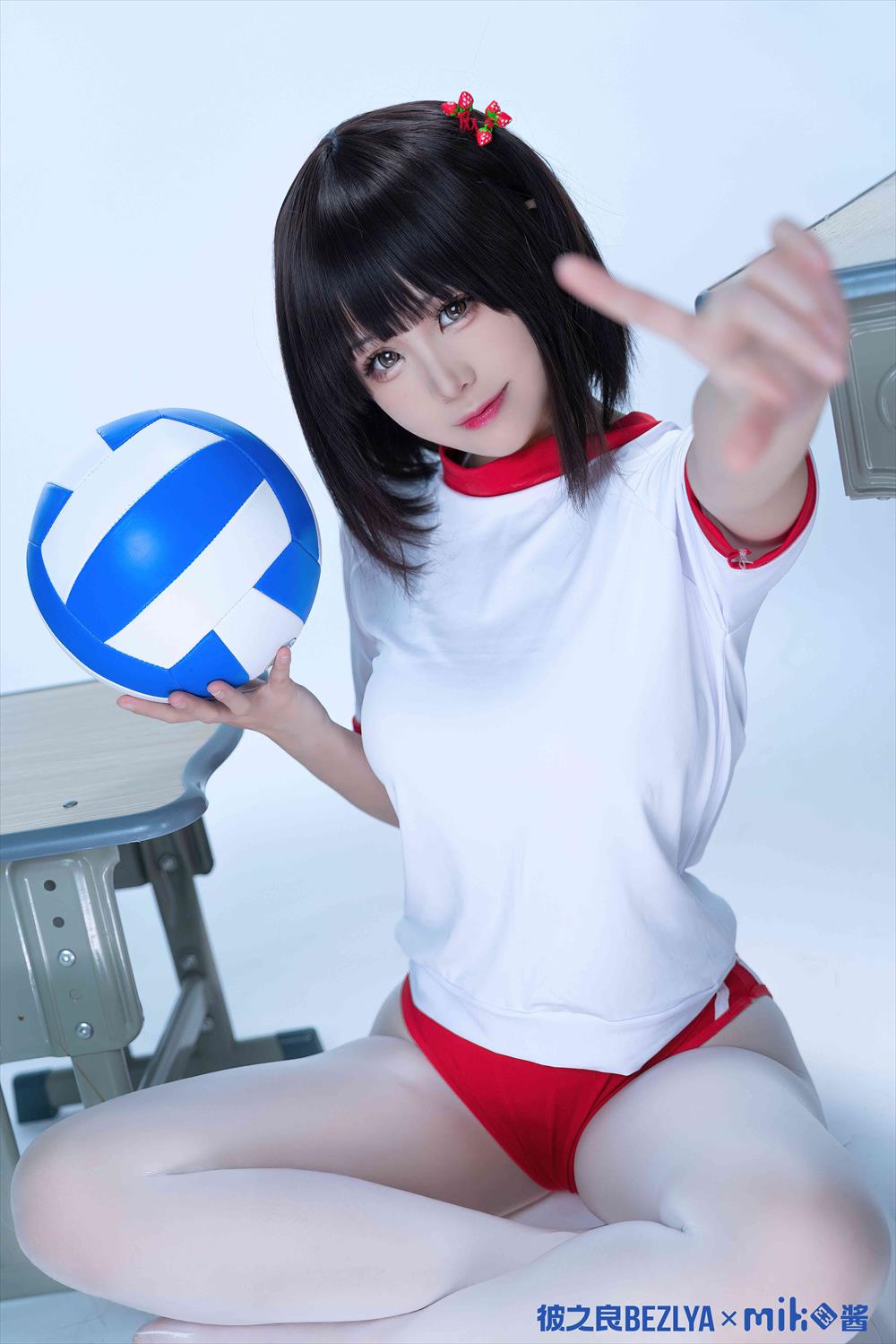miko酱ww-白丝体操服[25P] COS网红博主 预览2图