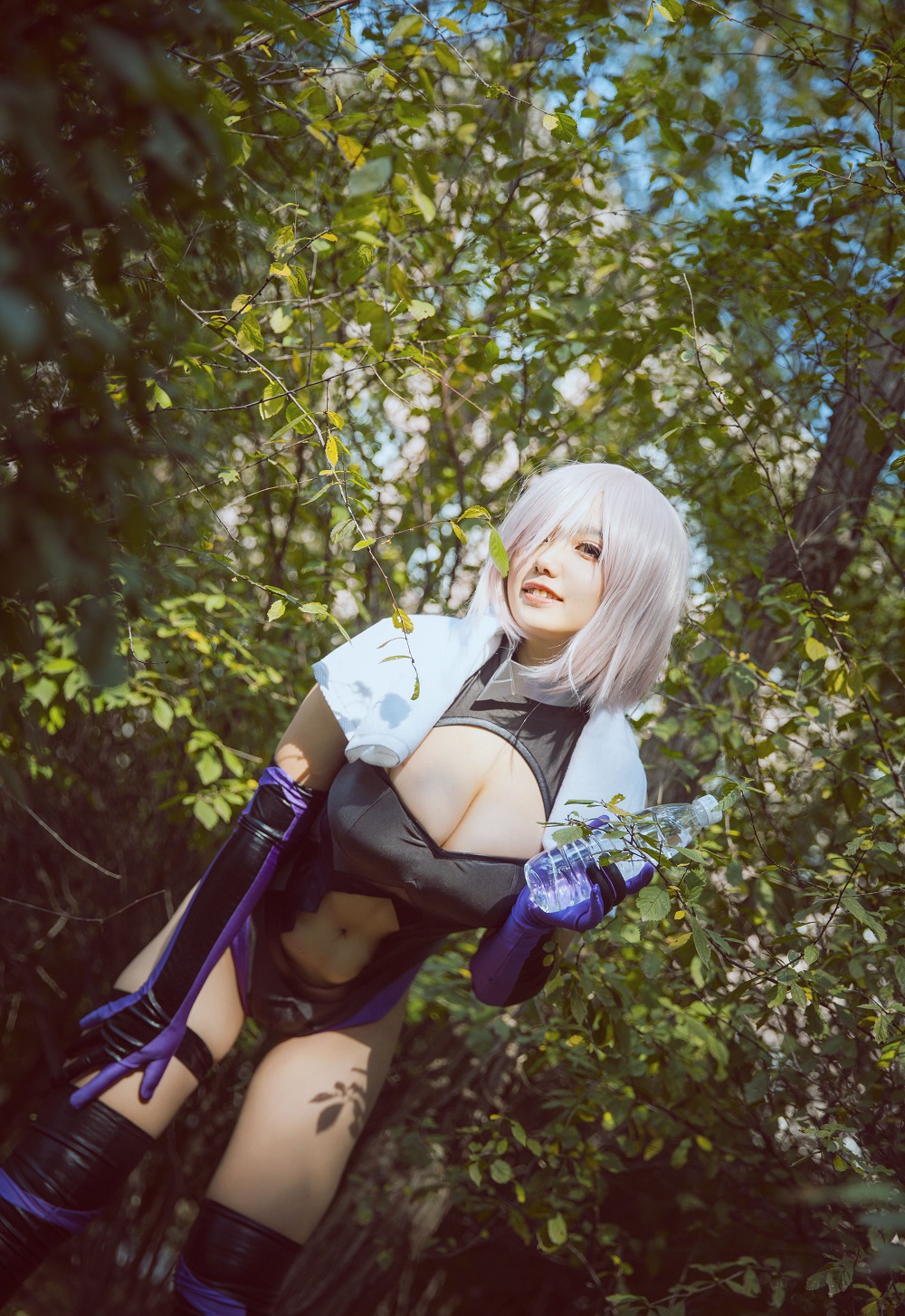 阿半今天很开心-FGO-玛修运动服[9P] COS网红博主 预览1图