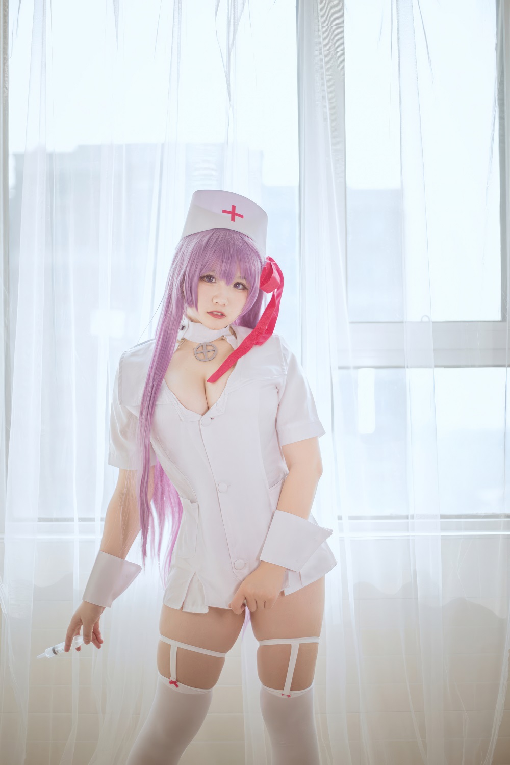 阿半今天很开心-FGO-BB护士[25P] COS网红博主 预览1图