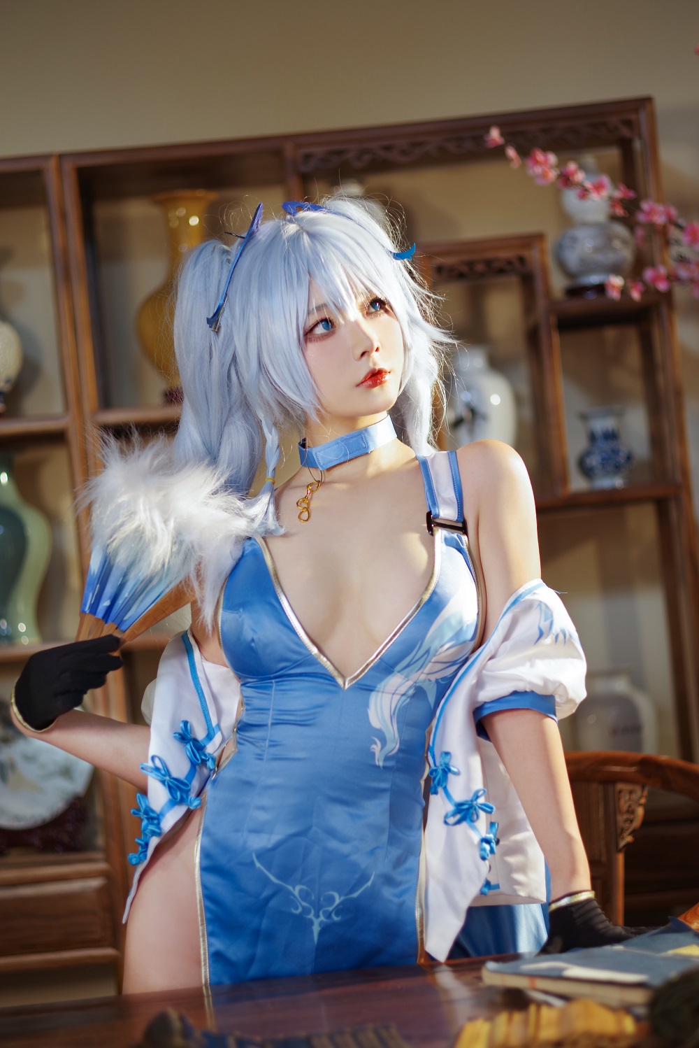Yuuhui玉汇-少女前线-PA15翠雀媚[31P] COS网红博主 预览1图