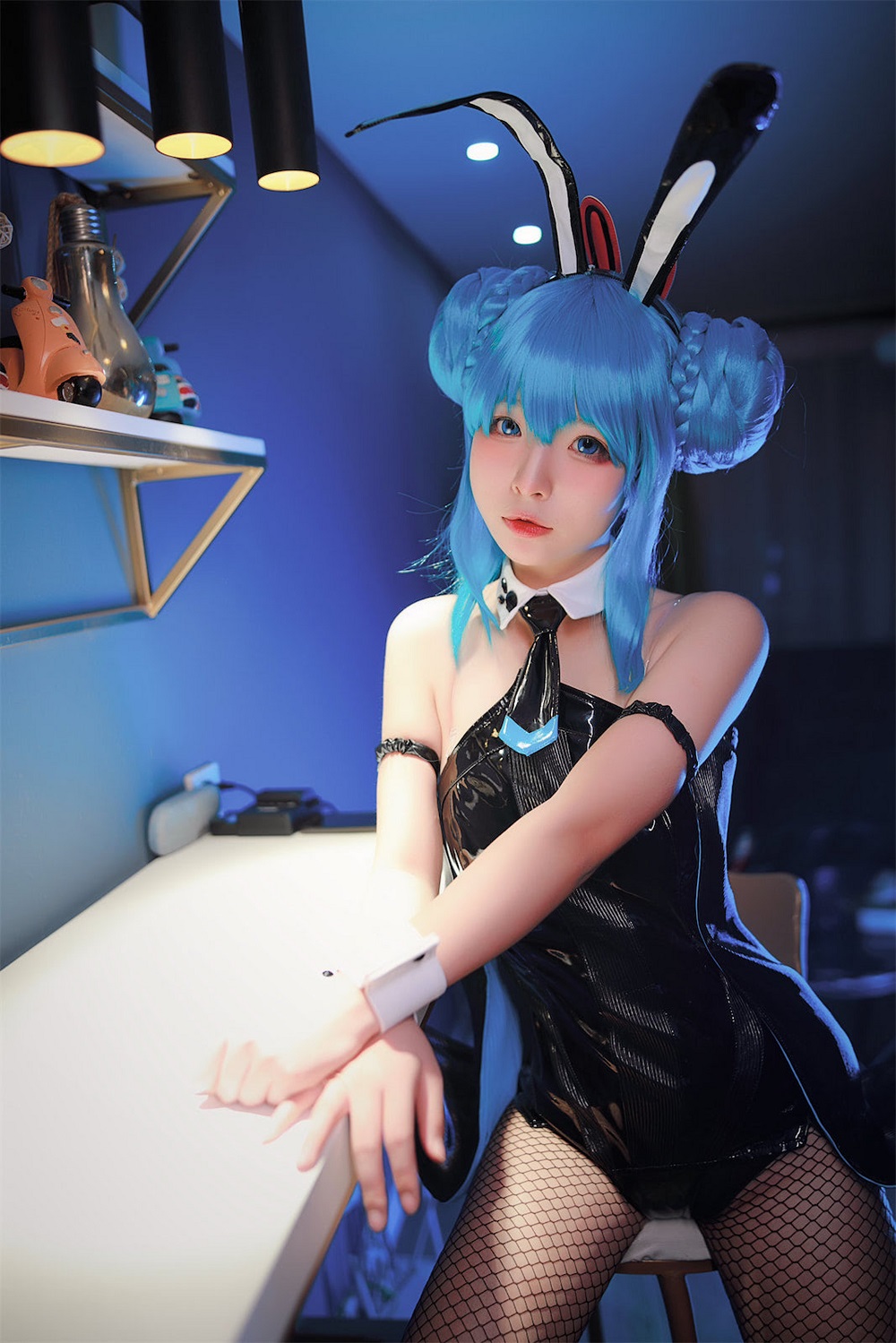Yuuhui玉汇-初音黑兔[47P] COS网红博主 预览1图