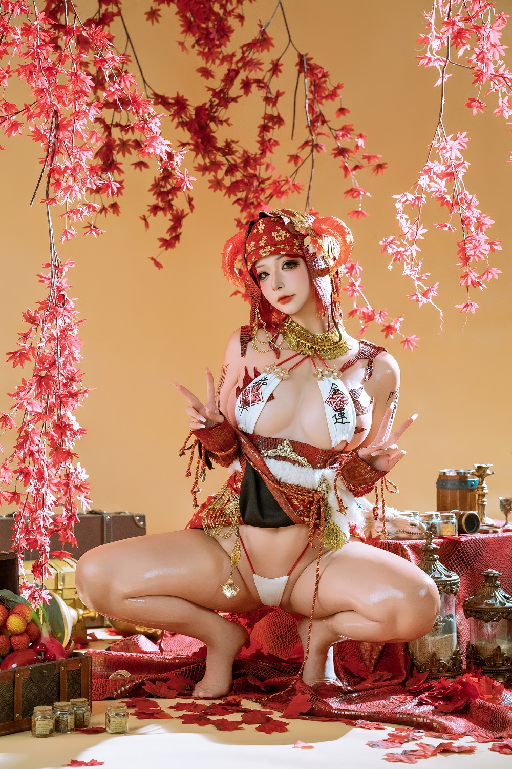 Yuuhui玉汇-龙娘图鉴-伊拉尔·闪[14P] COS网红博主 预览2图