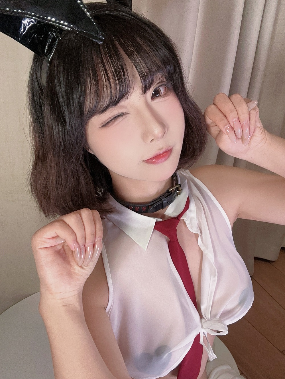 Yuuhui玉汇-学生兔[50P+2V] COS网红博主 预览2图