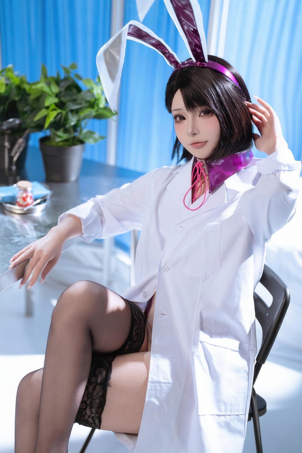 Yuuhui玉汇-校医室[129P+1V] COS网红博主 预览1图