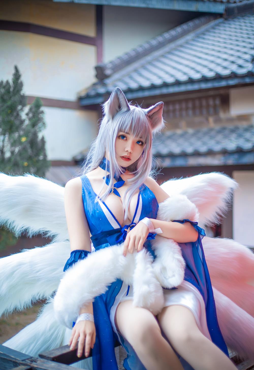 啊日日Ganlory-碧蓝航线-信浓礼服[19P] COS网红博主 预览1图