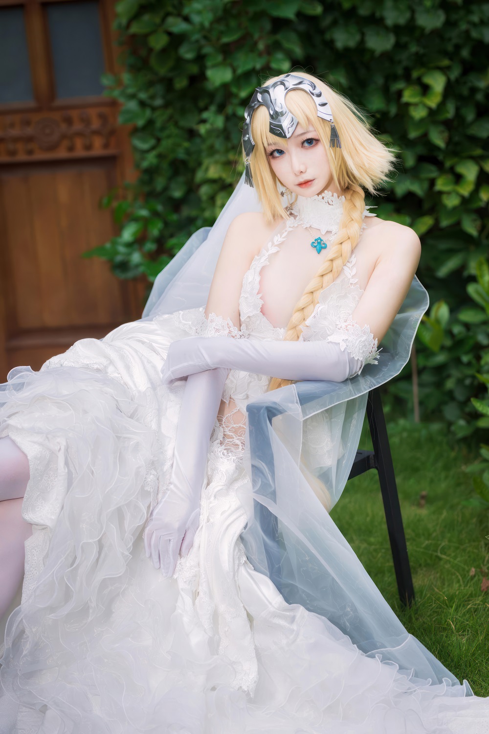 封疆疆v-FGO-白贞德婚纱[23P] COS网红博主 预览1图