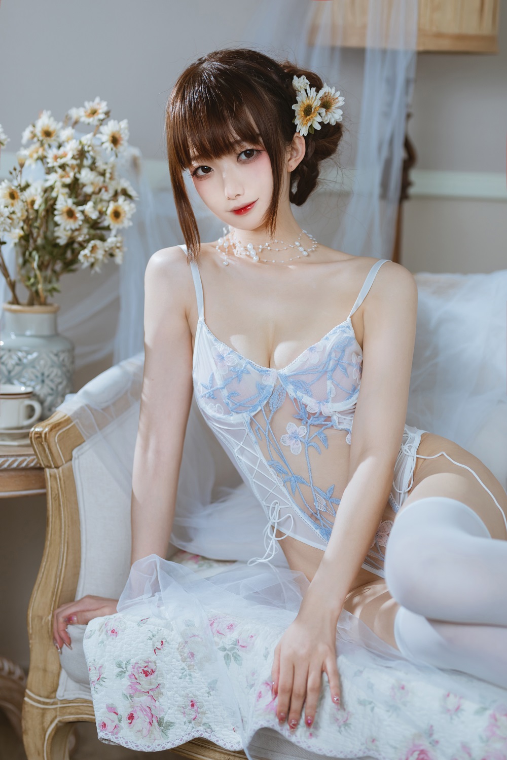封疆疆v-纯欲连体衣[40P] COS网红博主 预览1图