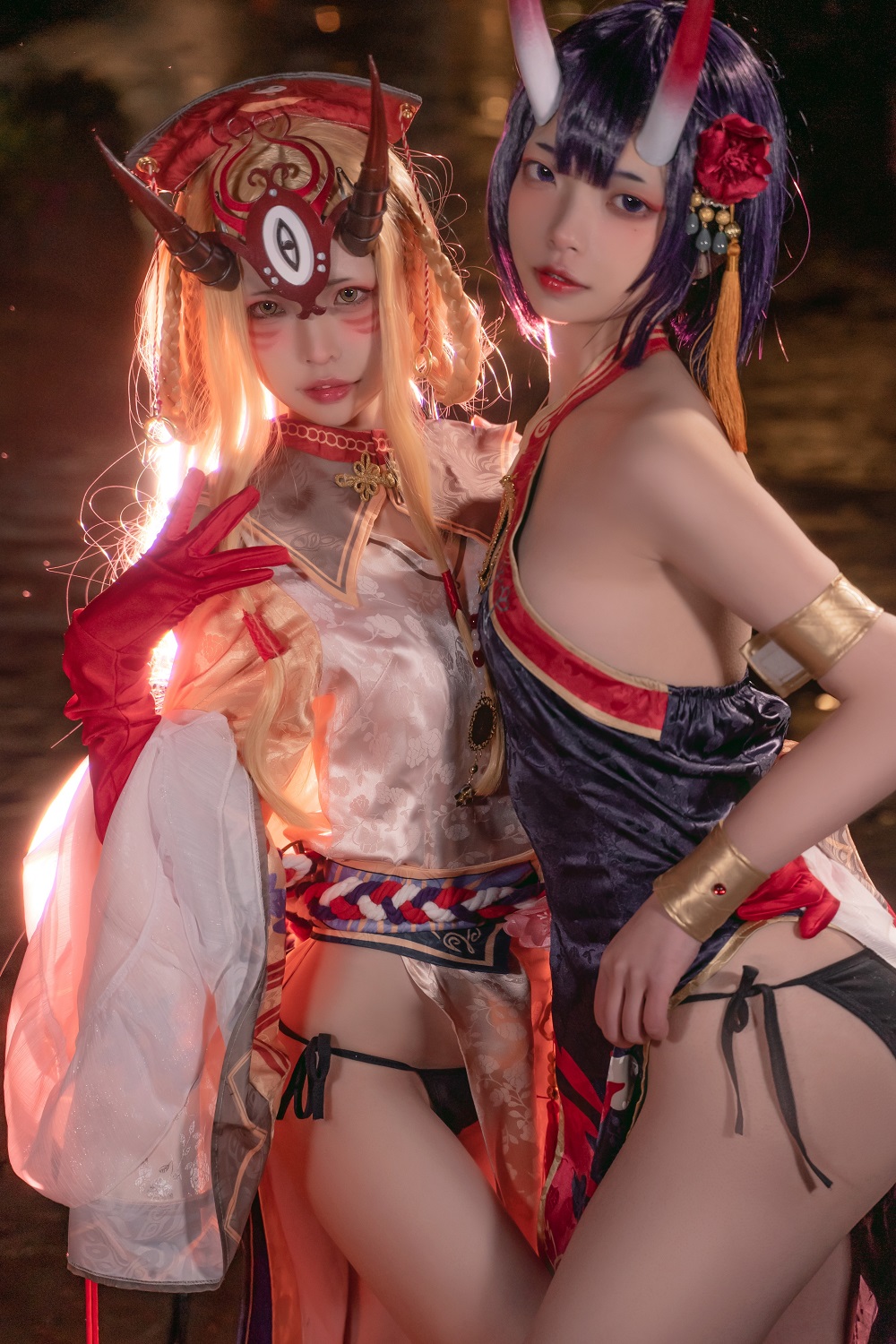 可可老师-FGO-酒吞童子&茨木童子[18P] COS网红博主 预览2图