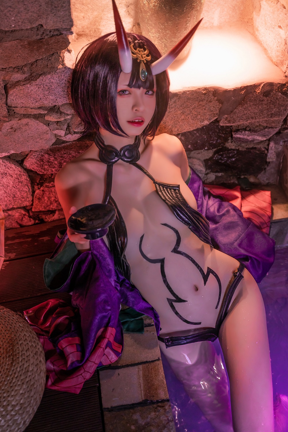 可可老师-FGO-酒吞童子温泉[51P] COS网红博主 预览2图