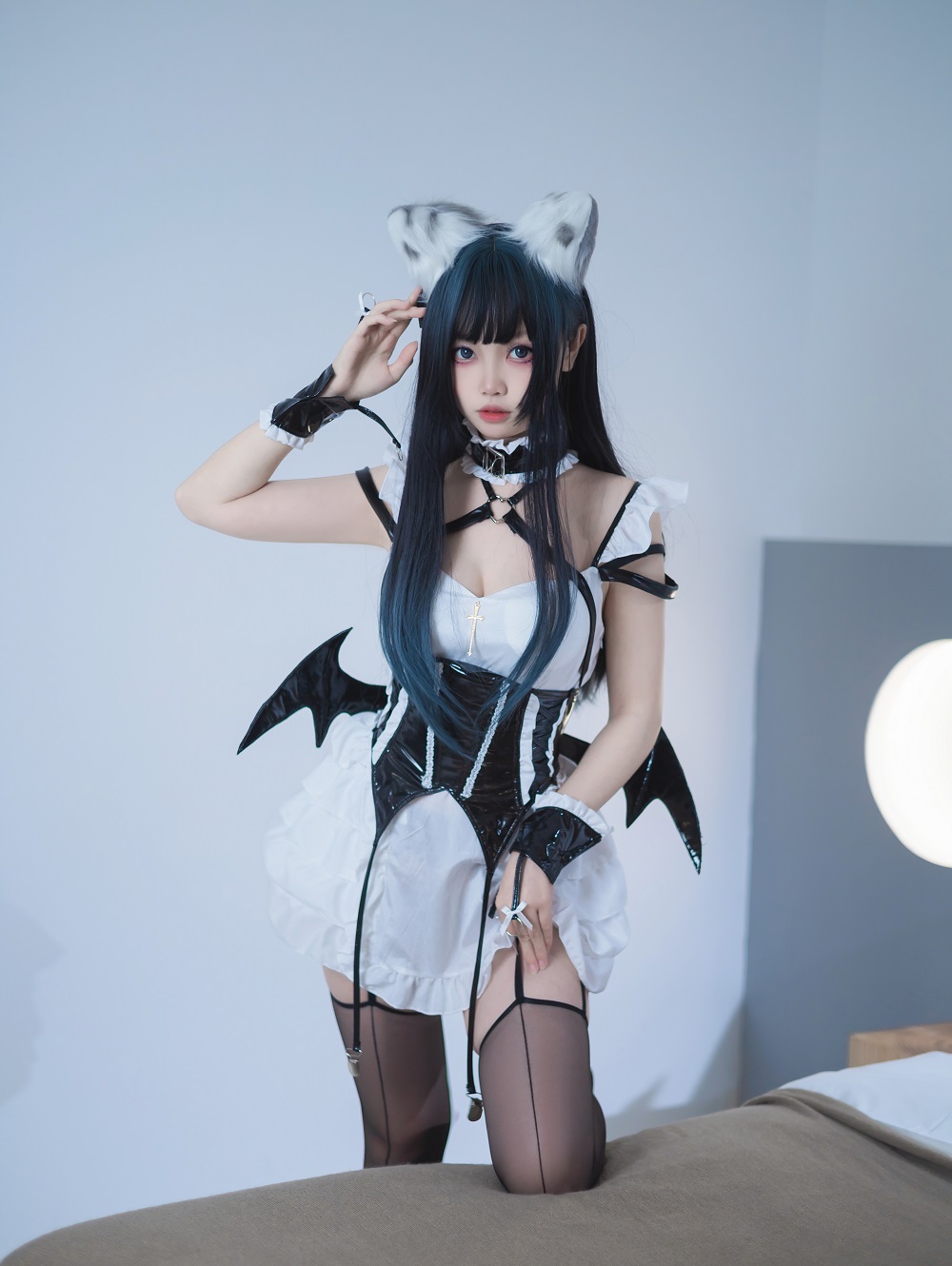 野田洛L-猫耳小恶魔[42P+3V] COS网红博主 预览1图