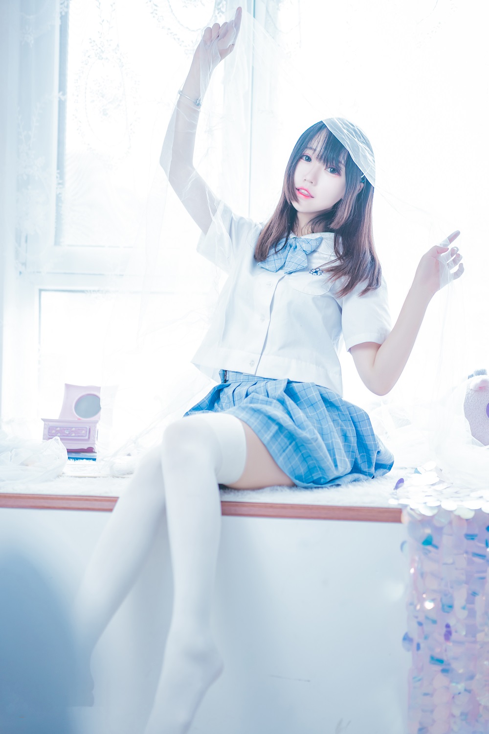 猫君君MaoJun-清凉一夏[46P] COS网红博主 预览2图