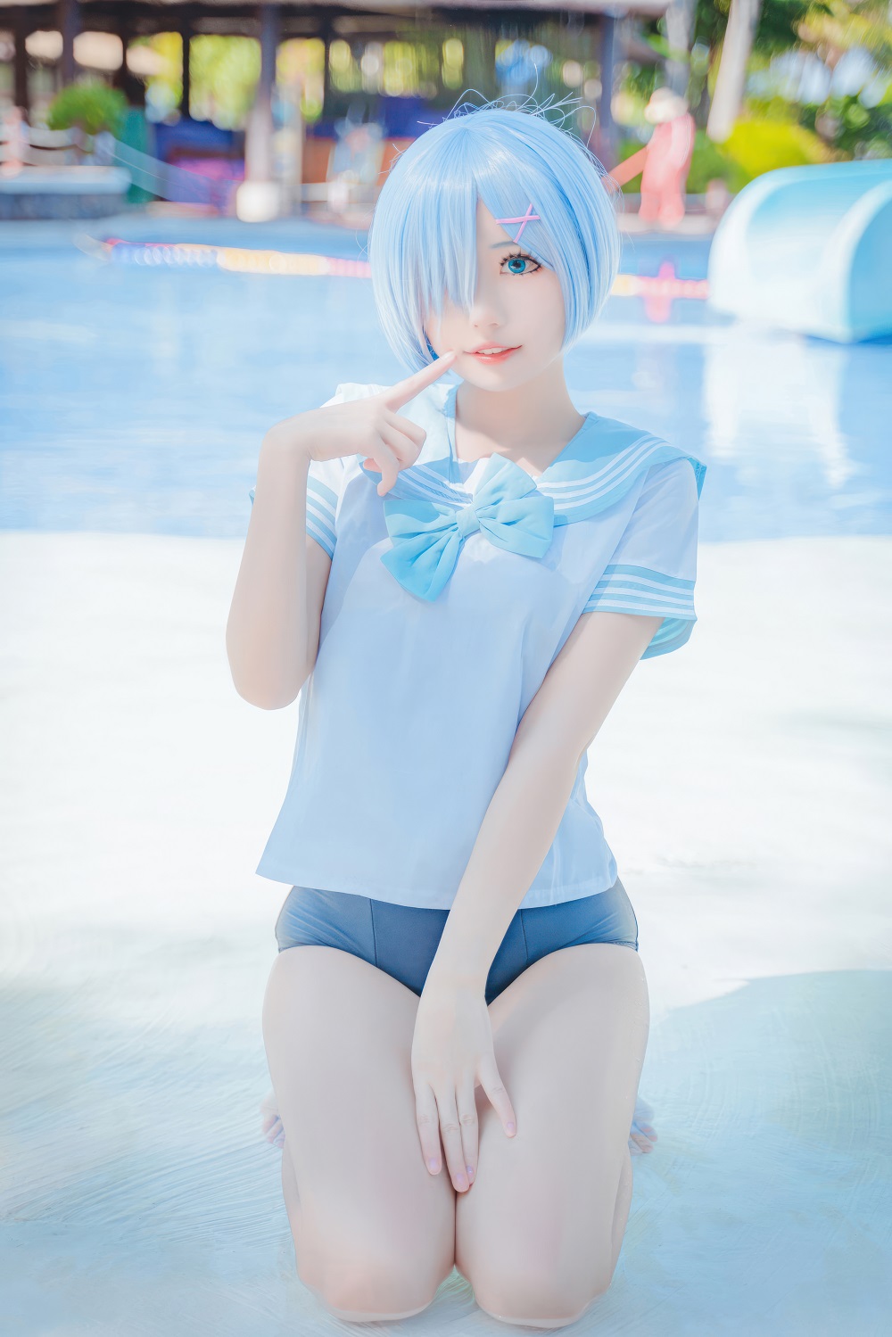 猫君君MaoJun-从零开始的异世界生活-蕾姆水手服[26P] COS网红博主 预览2图