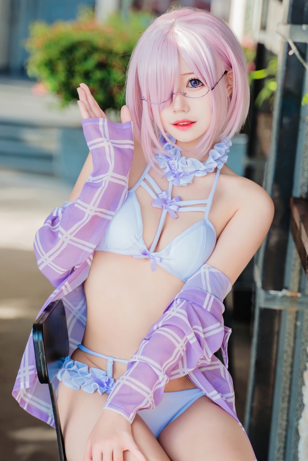 猫君君MaoJun-FGO-玛修泳装[40P] COS网红博主 预览1图