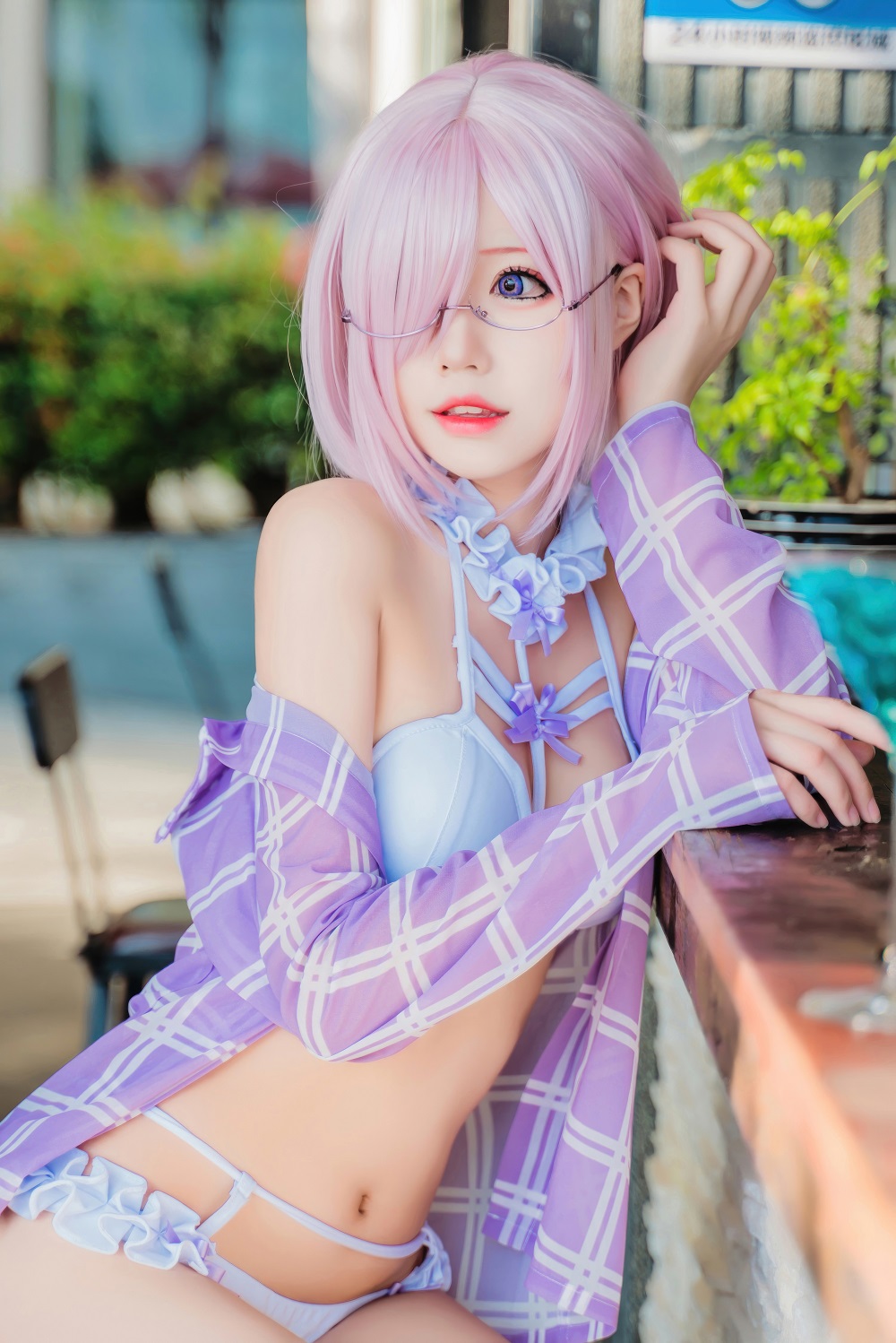 猫君君MaoJun-FGO-玛修泳装[40P] COS网红博主 预览2图