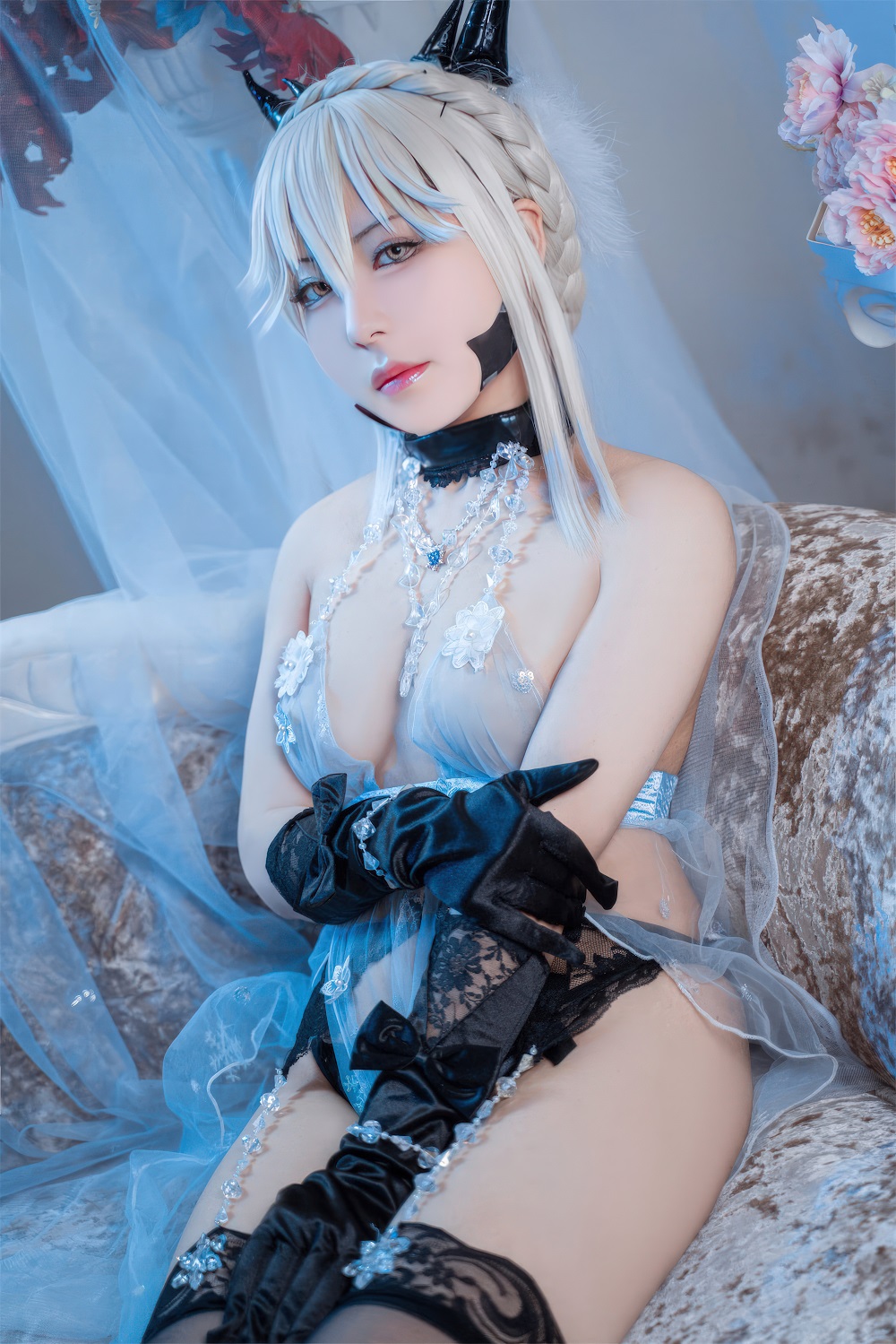 涩氨酸San-FGO-黑枪呆·皇室糖霜[65P] COS网红博主 预览2图