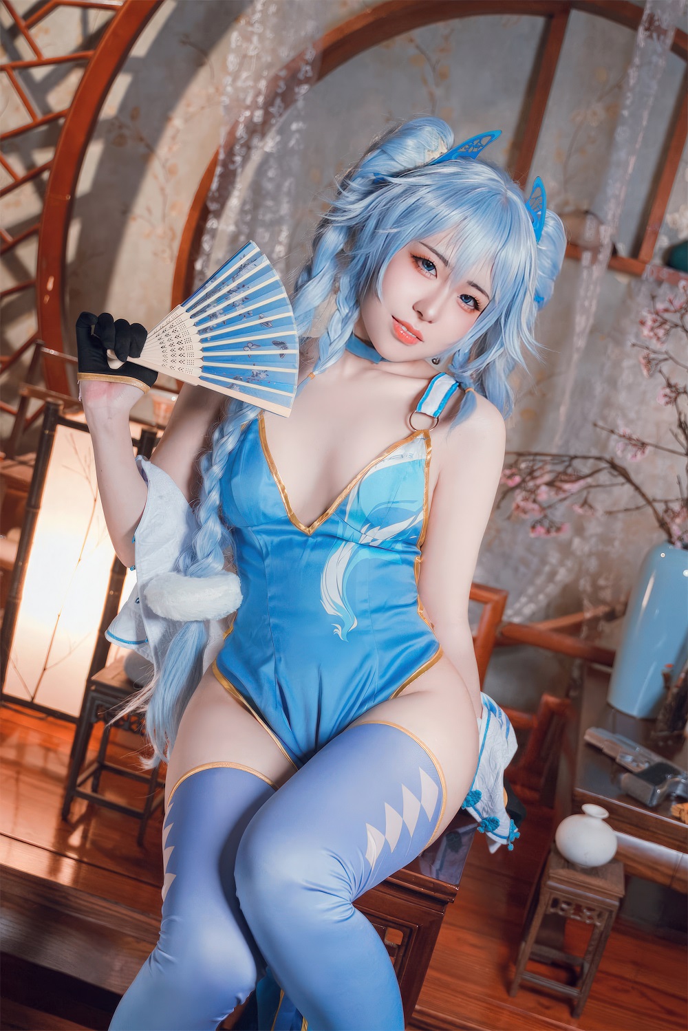 涩氨酸San-少女前线-PA15翠雀媚[40P] COS网红博主 预览1图