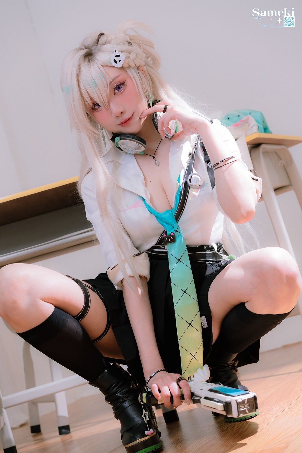 Sameki-鸣潮-琳奈[71P+1V] COS网红博主 预览2图