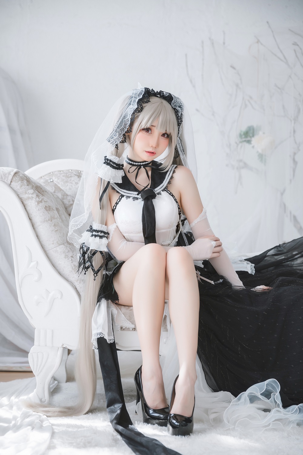 焖焖碳-碧蓝航线-可畏礼服[33P] COS网红博主 预览1图