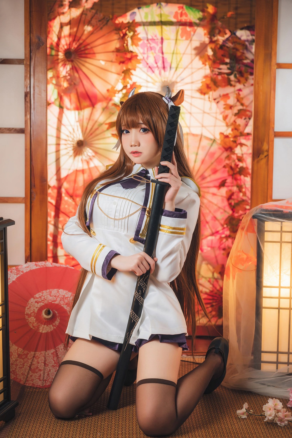 焖焖碳-碧蓝航线-樫野[30P] COS网红博主 预览1图