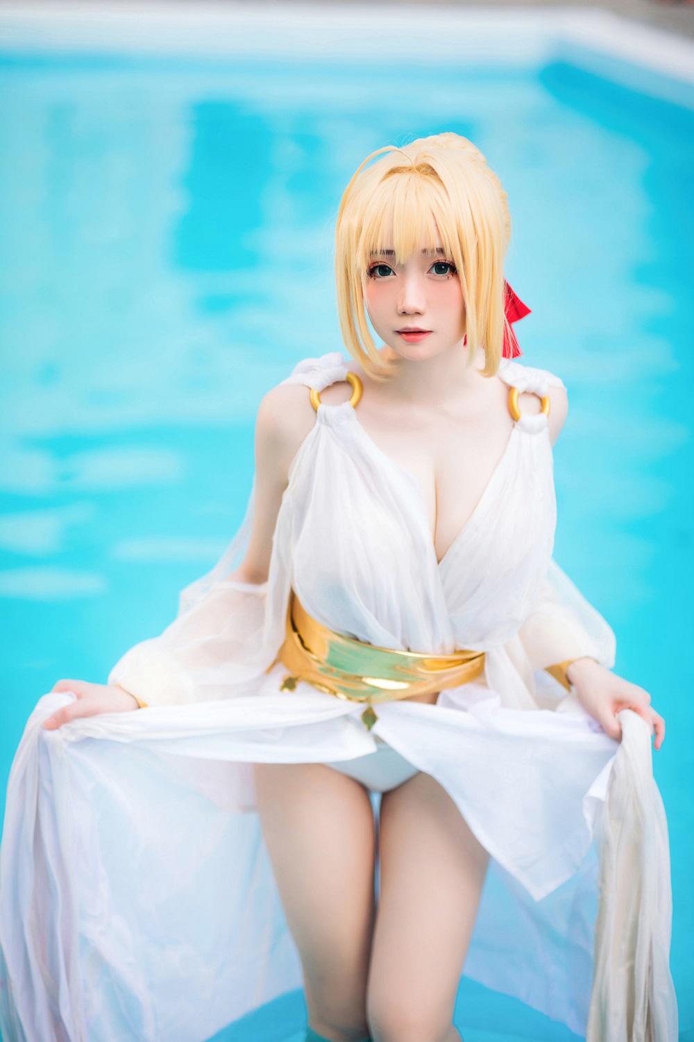 焖焖碳-FGO-尼禄礼服[27P] COS网红博主 预览1图
