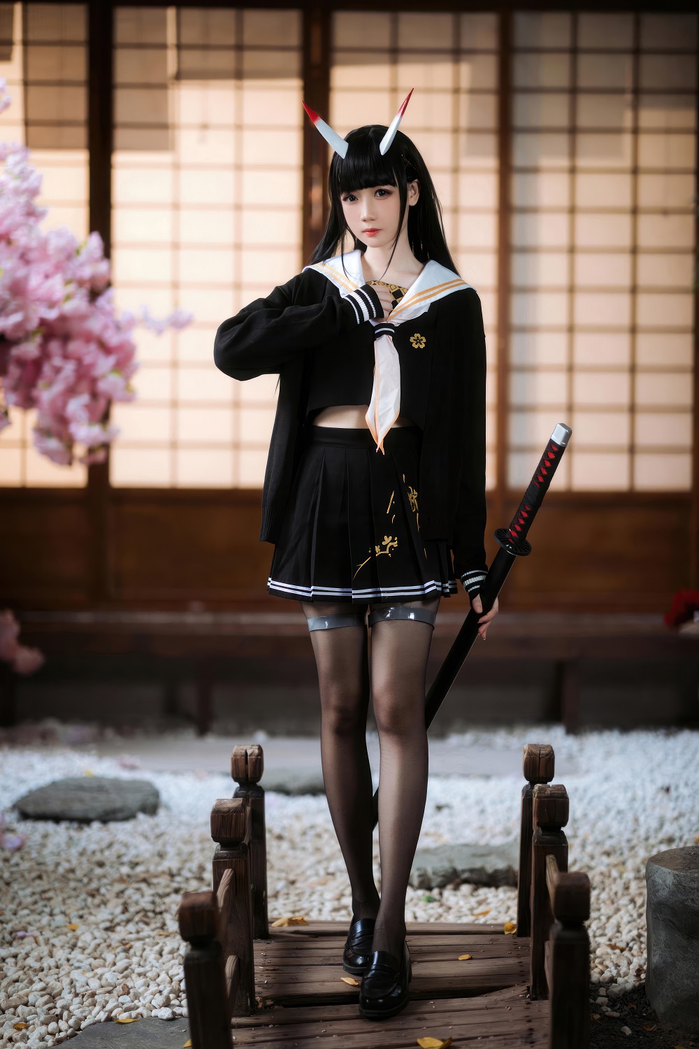 焖焖碳-碧蓝航线-能代JK[23P] COS网红博主 预览1图