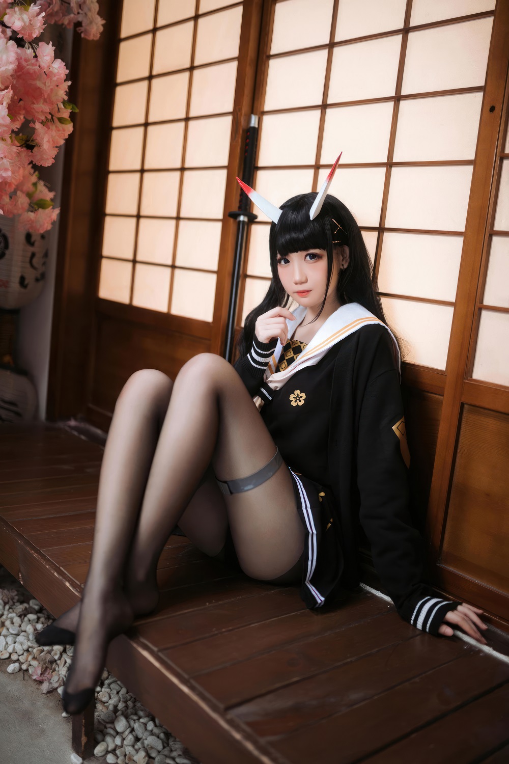 焖焖碳-碧蓝航线-能代JK[23P] COS网红博主 预览2图