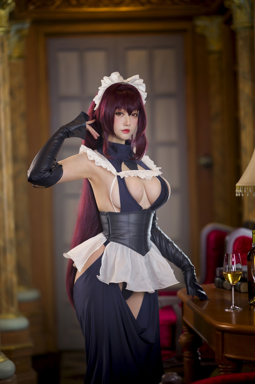 念念D-FGO-斯卡哈女仆[17P] COS网红博主 预览1图