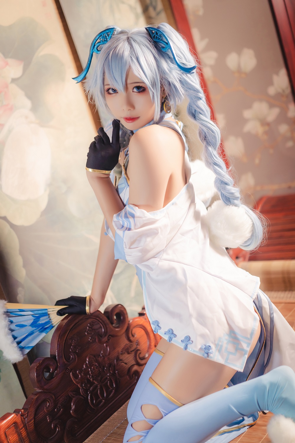 墨玉M-少女前线-PA15翠雀媚[56P] COS网红博主 预览1图