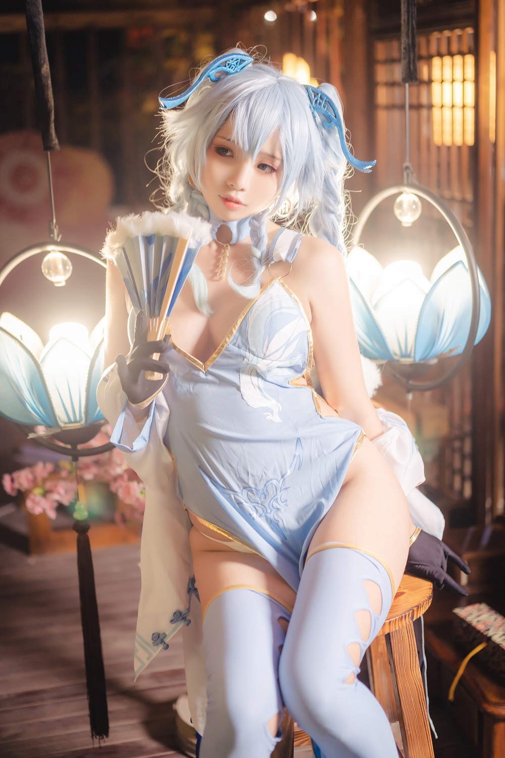 墨玉M-少女前线-PA15翠雀媚[56P] COS网红博主 预览2图