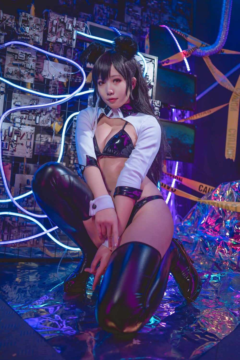 墨玉M-碧蓝航线-爱宕机车服[55P] COS网红博主 预览2图