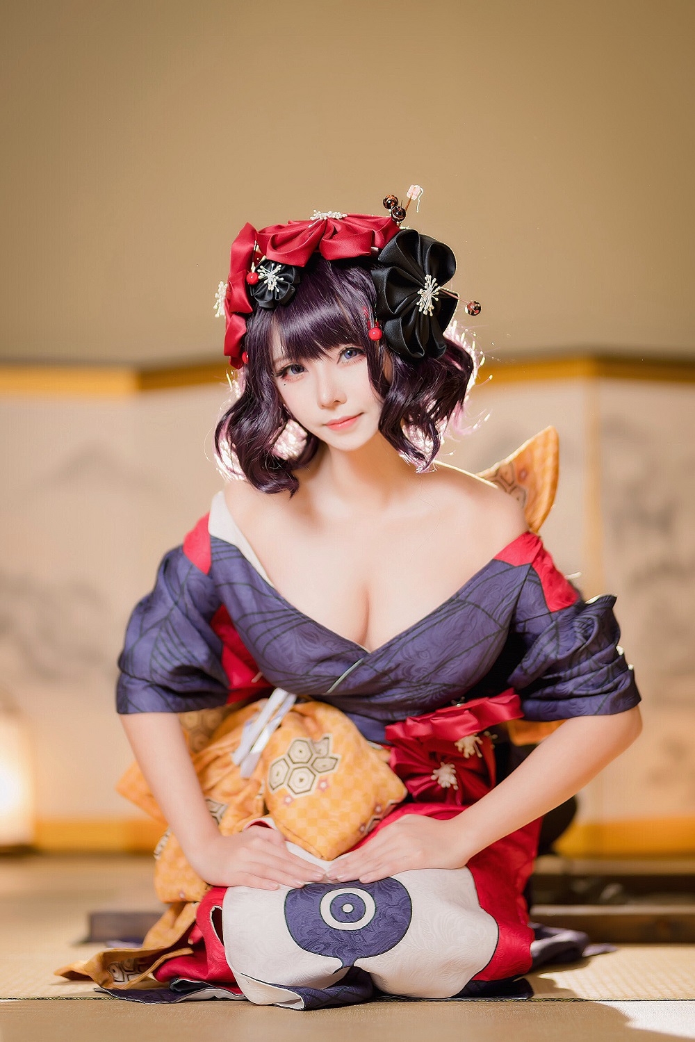 菌烨tako-FGO-葛饰北斋和服[18P] COS网红博主 预览2图