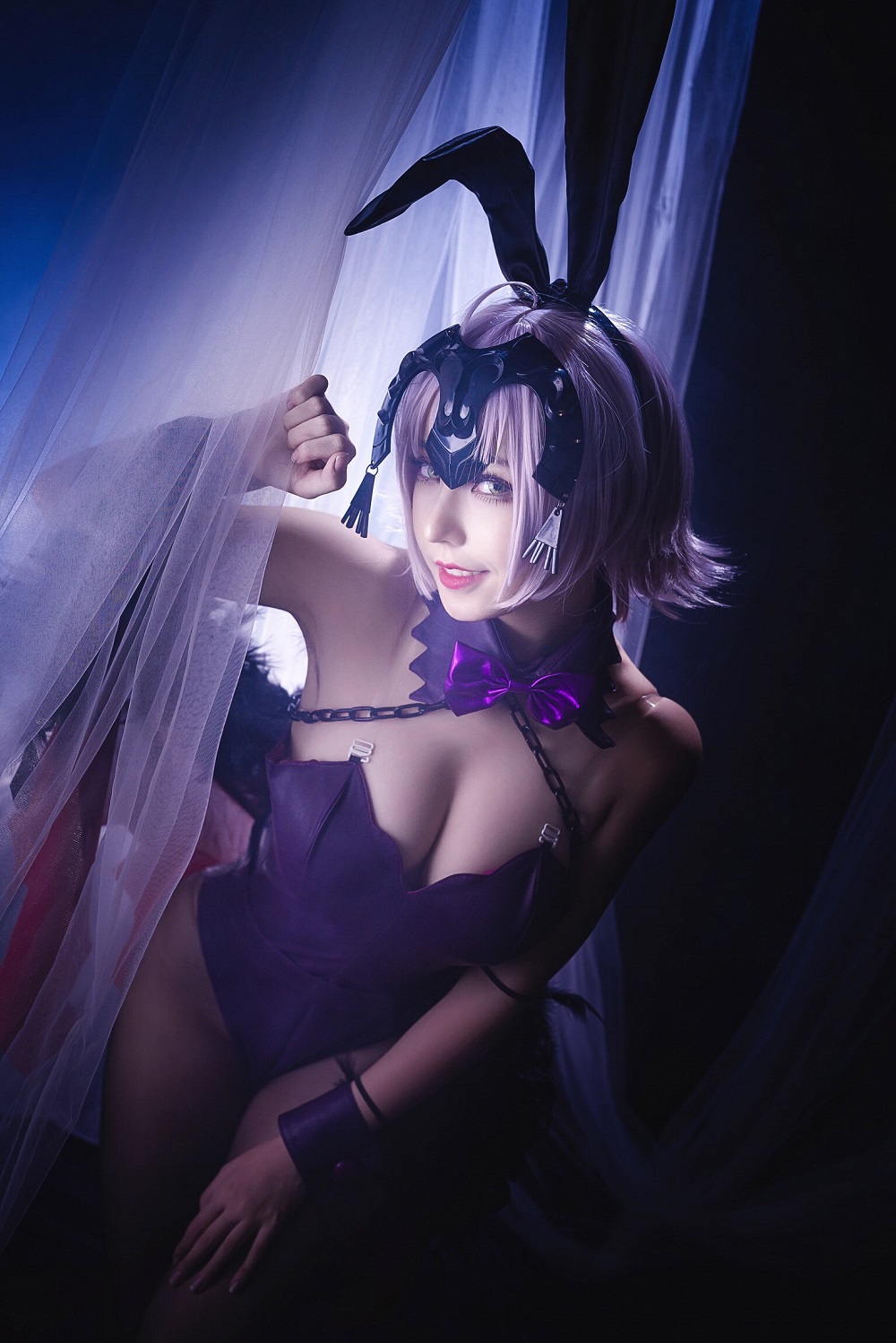 菌烨tako-FGO-黑贞德兔女郎[9P] COS网红博主 预览2图