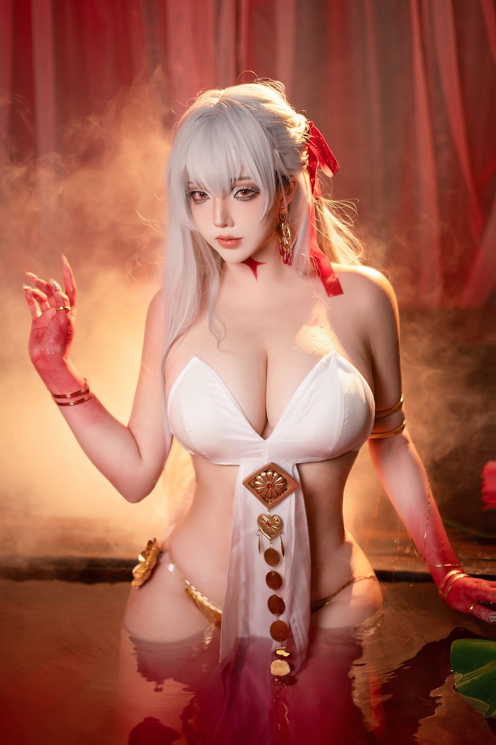 菌烨tako-FGO-杜尔伽温泉[9P] COS网红博主 预览1图