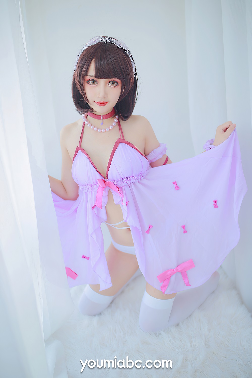 您的蛋蛋-YOUMI尤蜜2020.12.17-睡衣派对加藤惠[22P] COS网红博主 预览1图