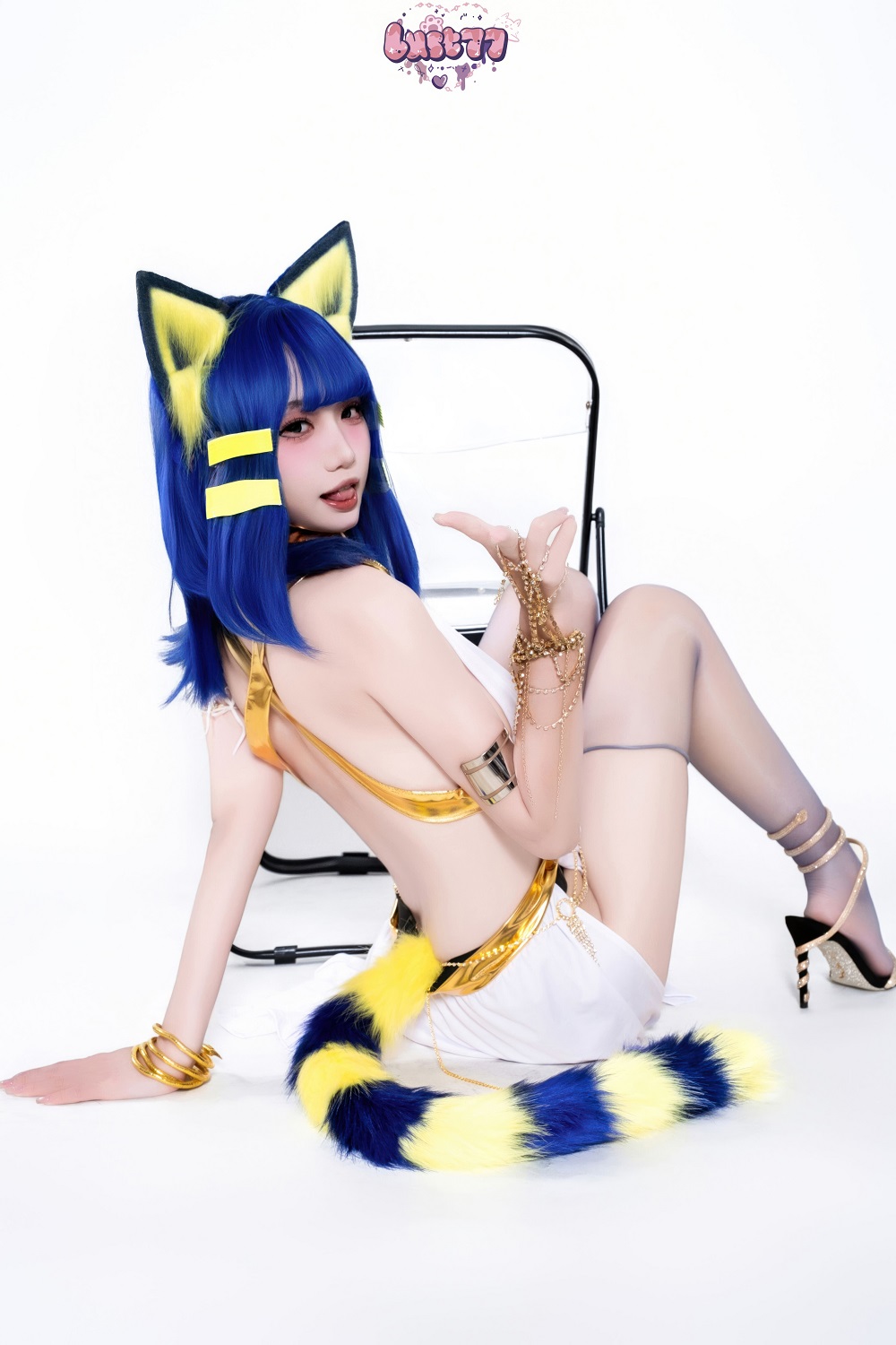 柒柒Lust77-白·埃及猫[65P] COS网红博主 预览2图