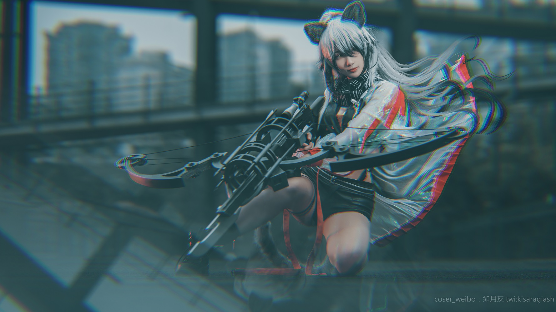 如月灰-明日方舟-黑[9P] COS网红博主 预览1图