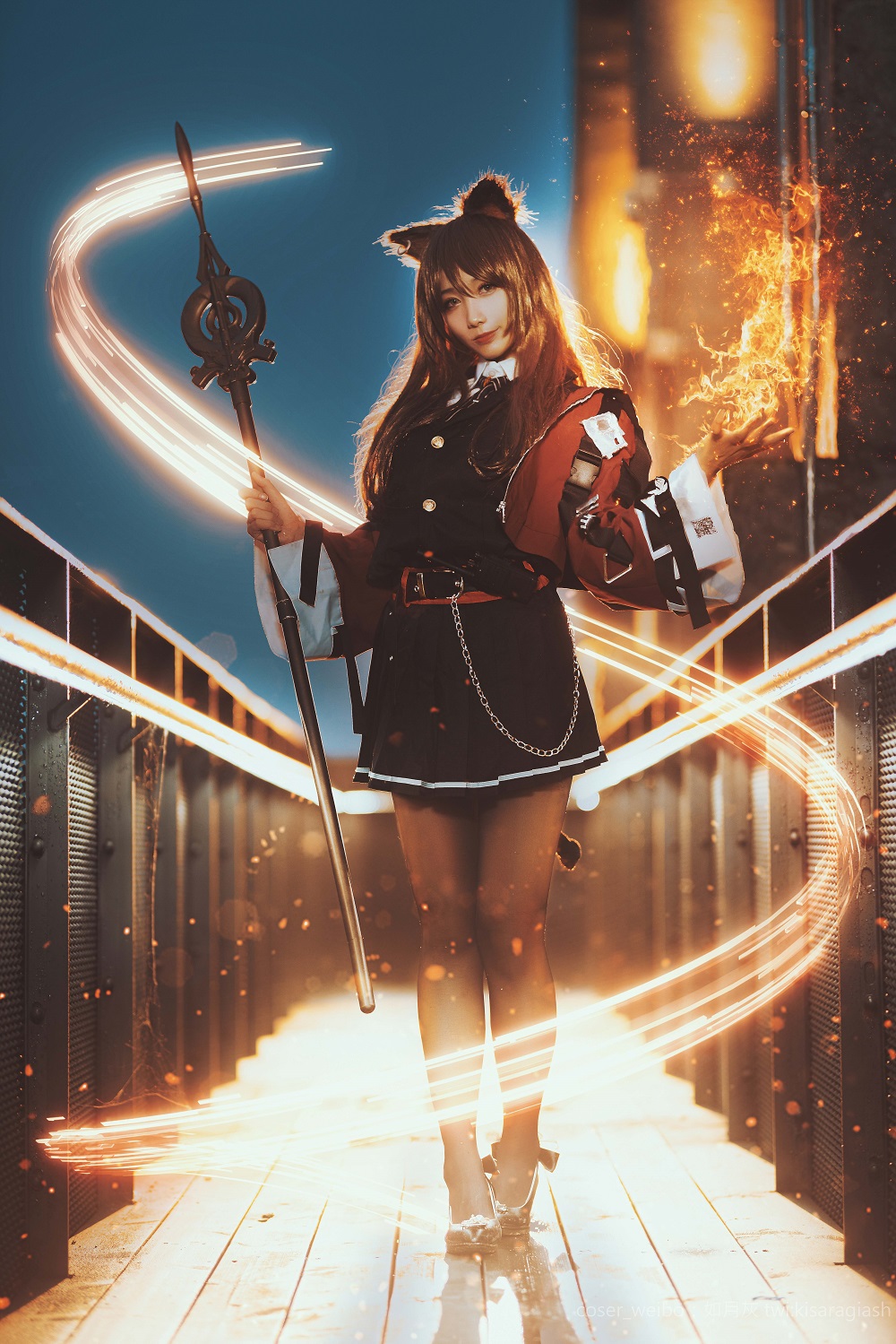 如月灰-明日方舟-天火[9P] COS网红博主 预览2图