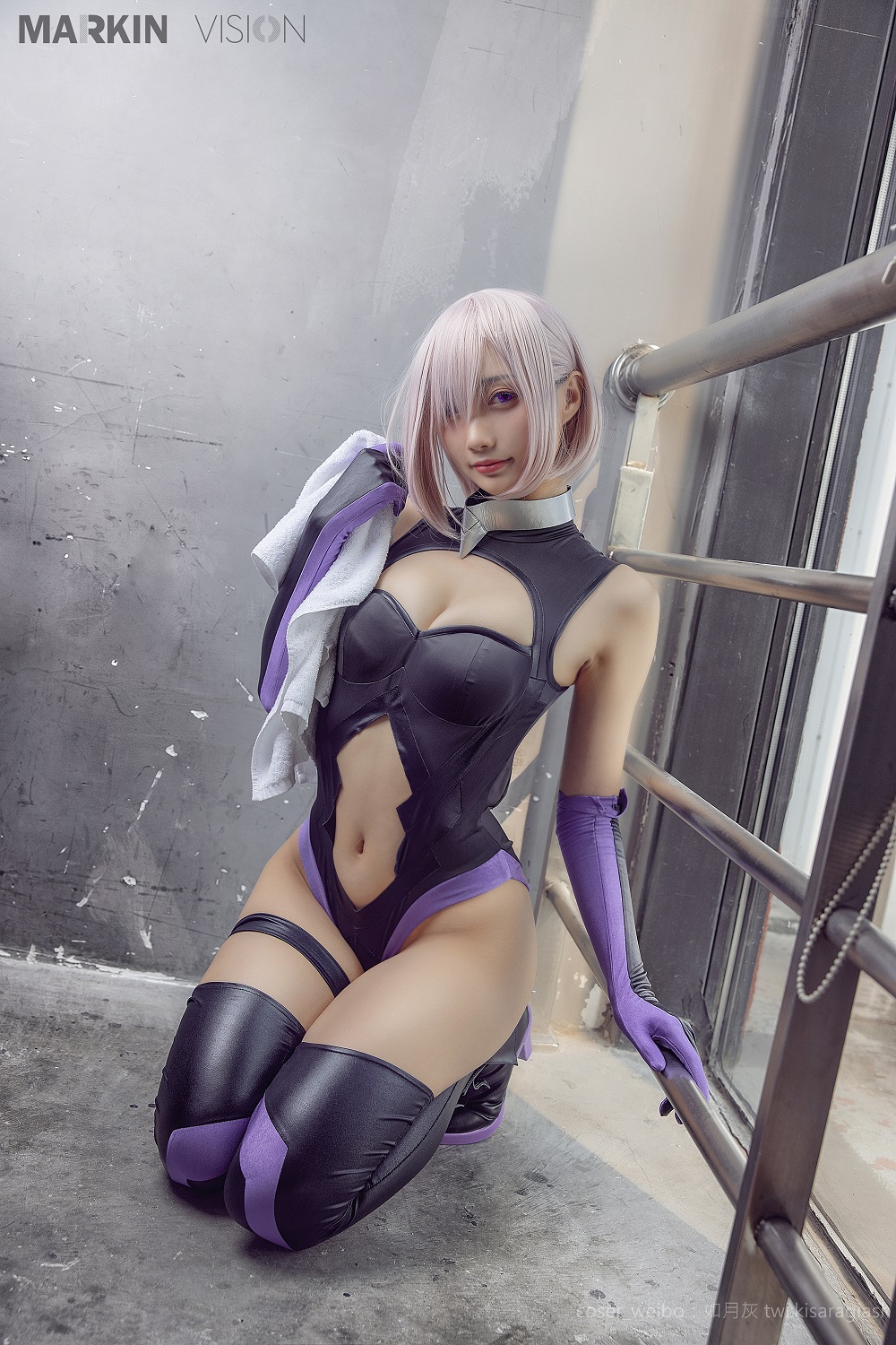 如月灰-FGO-玛修训练服[8P] COS网红博主 预览1图