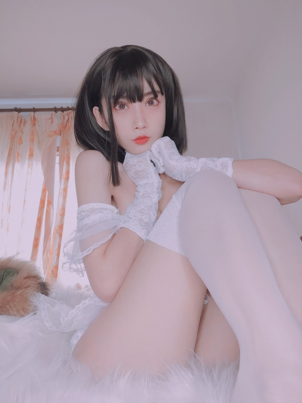 清颜颜子-婚纱内衣[23P] COS网红博主 预览2图