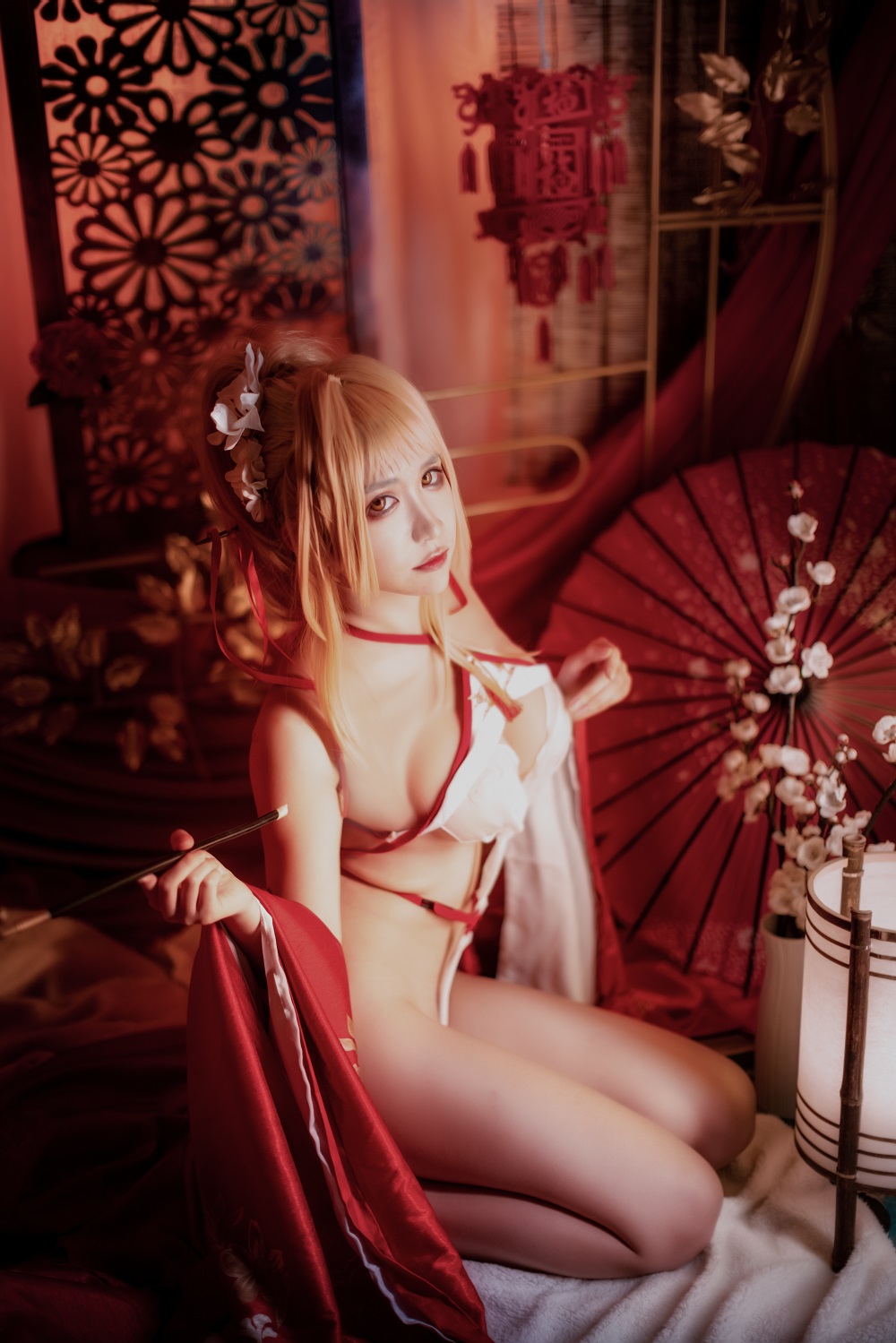 阮邑Fairy-碧蓝航线-光荣·凉夜香雪[30P] COS网红博主 预览1图