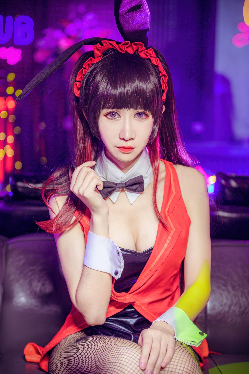 阮邑Fairy-约会大作战-时崎狂三兔女郎[20P] COS网红博主 预览2图