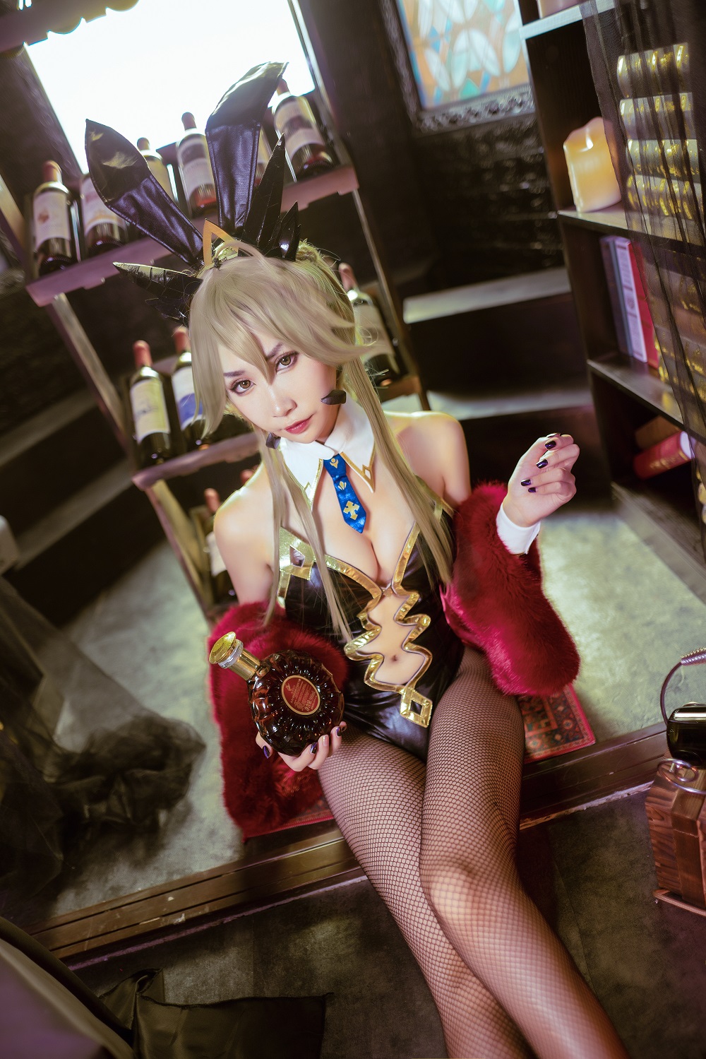 阮邑Fairy-FGO-黑枪呆兔女郎[25P] COS网红博主 预览2图