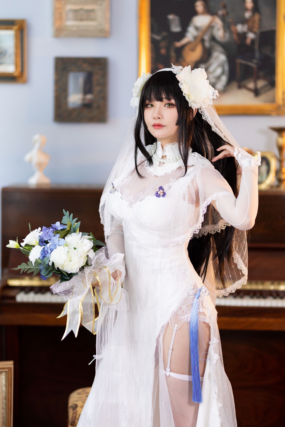 前羽rr-少女前线-95式燕尔新婚[30P] COS网红博主 预览1图