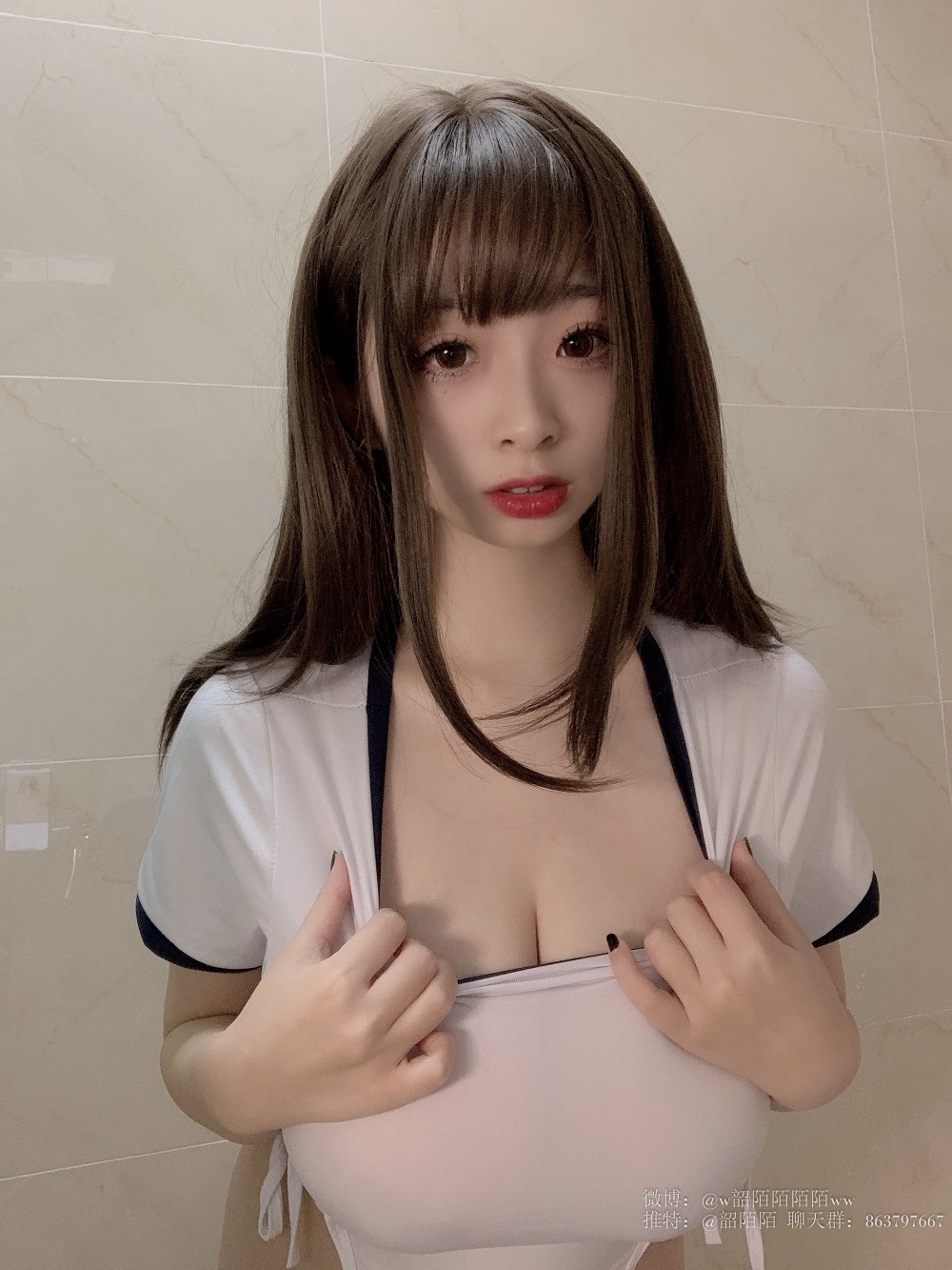 韶陌陌-体操服[21P] COS网红博主 预览1图