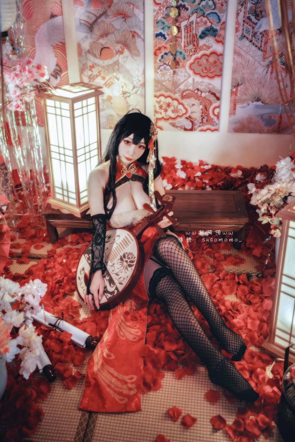 韶陌陌-碧蓝航线-大凤旗袍[20P] COS网红博主 预览2图